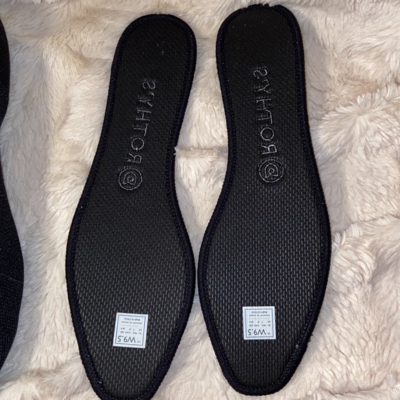 Like new Rothy's The Square Solid Black Blue Halo - Picture 11 of 11